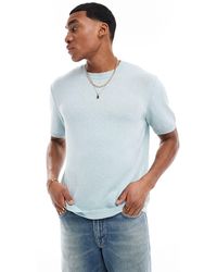 ASOS - – locker geschnittenes, leicht strukturiertes t-shirt aus strick - Lyst
