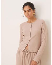 ASOS - – lounge – mix & match – gerippte strickjacke - Lyst