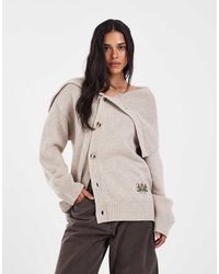 Muse Assembly - Oversized Collar Fiona Cardigan - Lyst