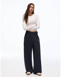 Bershka - Plush jogger Trousers - Lyst
