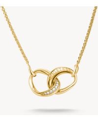 Thomas Sabo - Kette mit weißem zirkonia - Lyst
