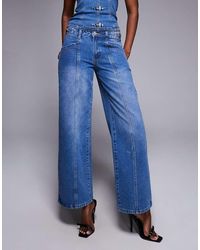 Liquor N Poker - Baggy Fit Jeans Co-Ord With Buckle Detail - Lyst