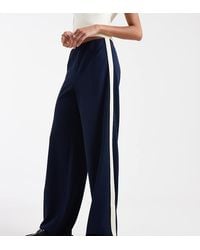 Vero Moda - Losse Broek Met Elastische Taille En Zijstreep - Lyst
