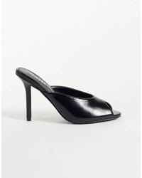 Raid - Elana Peep Toe Heeled Mules - Lyst