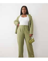 ASOS - Curve Co-ord Tailored Suit Trousers - Lyst