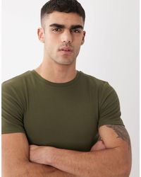 ASOS - – körperbetontes, geripptes basic-t-shirt - Lyst