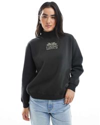 Levi's - Collins Mockneck Sweatshirt With Embellished Logo - Lyst