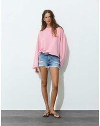 Pull&Bear - Sweat-shirt ras - Lyst