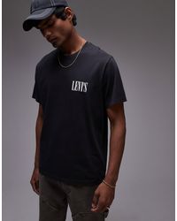 Levi's - Serif Logo Relaxed Fit T-shirt - Lyst