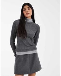 ASOS - Supersoft Double Layer Roll Neck Top - Lyst