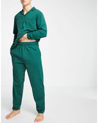 ASOS Зеленый Домашний Пижамный Комплект Из Рубашки И Брюк
