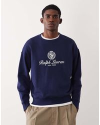Polo Ralph Lauren - Large Icon Crest Logo Sweatshirt - Lyst