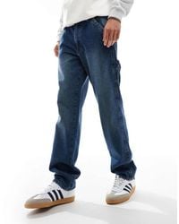 ASOS - Straight Leg Jeans With Carpenter Detail - Lyst