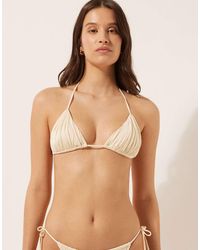 Calzedonia - Shiny Satin Triangle Bikini Top - Lyst