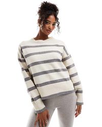 Pull&Bear - Chenille Knitted Jumper - Lyst