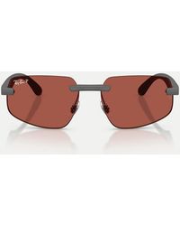 Ray-Ban - Rb4475 Polarized Ultra Lenses Irregular Polarised Sunglasses With Lens - Lyst