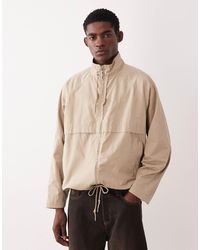 ASOS - Cotton Funnel Windbreaker Jacket - Lyst