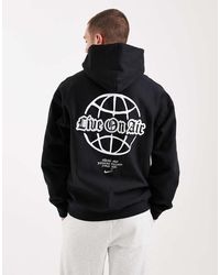 Nike - Solo Swoosh Graphic Back Print Hoodie - Lyst