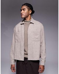ASOS - Recjt Oversized Flanellen Overhemd Met Microruit - Lyst