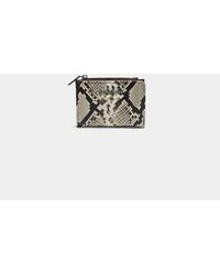 Stradivarius - Snakeskin Print Card Holder Purse - Lyst