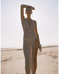 Flook - The Label Zahira Crochet Maxi Beach Dress - Lyst