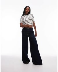 Mango - Contrast Neck Striped T-shirt - Lyst