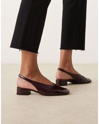 Mango - – absatz-mules aus leder - Lyst