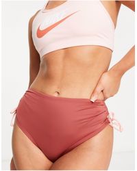 Nike - High Waist Cheeky Bikini Bottom - Lyst