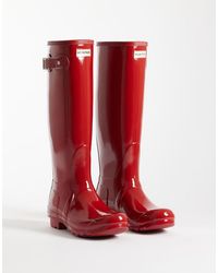 HUNTER - Original Tall Gloss Gumboots - Lyst