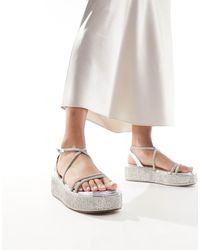 SIMMI - Simmi London Sea Chunky Flat Sandal - Lyst