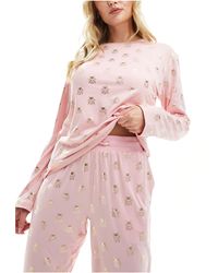 Chelsea Peers - Foil Long Pyjama Set - Lyst
