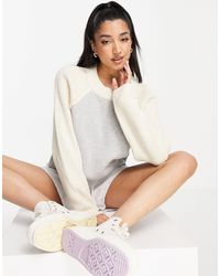French Connection - Mixed Media Jumper - Lyst