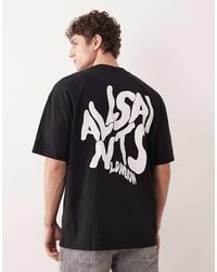 AllSaints - Orlando Logo Print Oversized T-Shirt,, Washed - Lyst