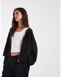 ASOS - Zip Up Brushback Hoodie - Lyst