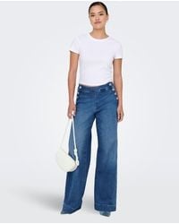 ONLY - Wide-Fit Jeans - Lyst