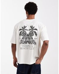 ASOS - Boxy Oversized T-shirt With Palm Tree Graphic - Lyst