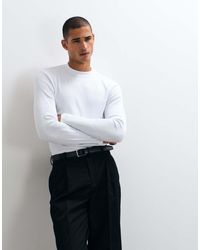 ASOS - Muscle Fit Long Sleeve T-shirt With Mock Neck - Lyst