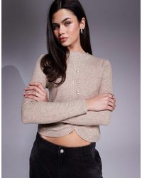 River Island - Curved Hem Cardigan - Lyst