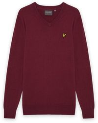 Lyle & Scott - Mid Knits Golf V Neck Pullover - Lyst