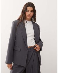 Reclaimed Vintage - Tailored Single Breasted Oversized Slouchy Blazer - Lyst