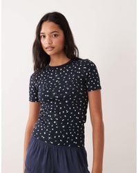 Jdy - – geripptes t-shirt - Lyst