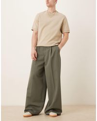 ASOS - Extreme Wide Leg Dress Pants With Front Pleats - Lyst
