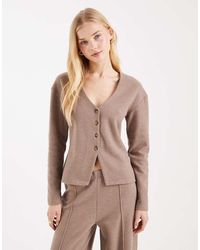 Miss Selfridge - V-neck Button Through Cardi Co-ord - Lyst