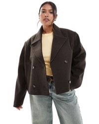 ASOS - Asos design curve – elegante cropped-cabanjacke - Lyst