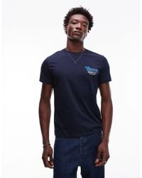 Tommy Hilfiger - T-shirt ajusté avec logo effet bombé sur la poitrine - Lyst