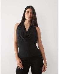 ASOS - Draped Back Cowl Top - Lyst