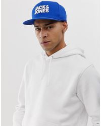 Jack & Jones Cappellino snapback con logo - Blu