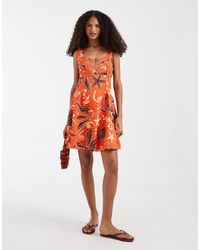 Vero Moda - Sleeveless Pleated Front Mini Dress - Lyst