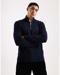 Tommy Hilfiger - Chest Logo 1/4 Zip Jumper - Lyst