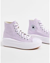 lavender converse platform